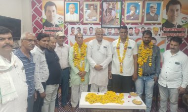 जावरा किसान कांग्रेस कार्यालय पर हुआ है एनएसयूआई राष्ट्रीय महा सचिव का स्वागत