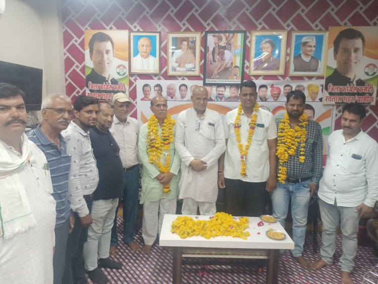 जावरा किसान कांग्रेस कार्यालय पर हुआ है एनएसयूआई राष्ट्रीय महा सचिव का स्वागत