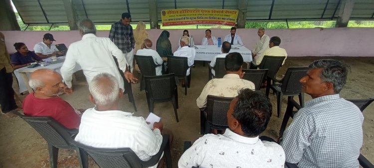 ग्राम जड़वासा खुर्द में 168 मरीजों की हुई जाँच