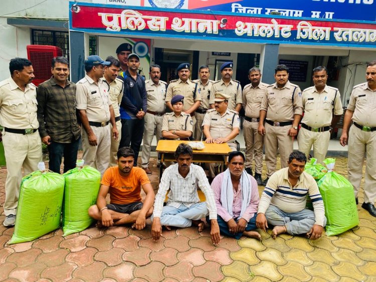 *आलोट पुलिस से नहीं बच पाए अफीम तस्कर *