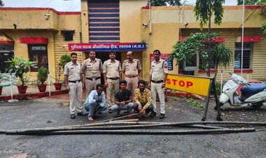 इंदौर के चोरो ने रतलाम में कि केबल चोरी