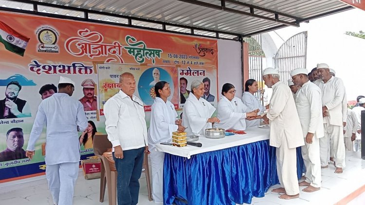 जिला जेल में ब्रह्माकुमारिज द्वारा रक्षाबंधन पर्व मनाते हुए बुराईयों को छोड़ने का संकल्प कराया