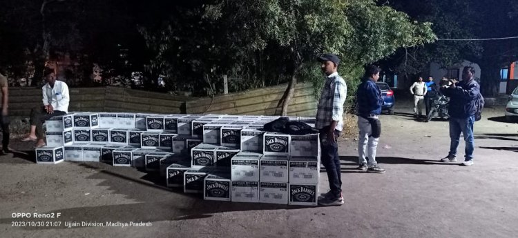 थाना बिलपांक पुलिस ने पकड़े अवैध शराब से भरे दो कंटेनर*