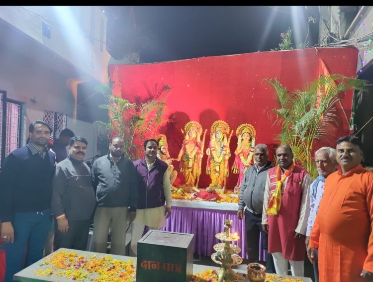 रेल नगर में किया सामूहिक हनुमान चालिसा