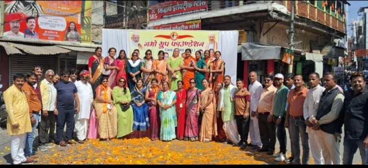  नमो ग्रुप फाउंडेशन द्वारा भगवान श्री देवनारायण जी की भव्य शोभायात्रा का भव्य स्वागत किया