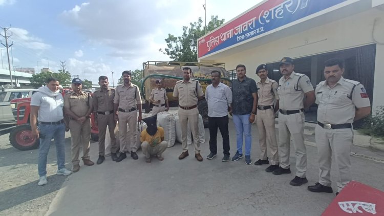 पानी के टैंकर मे भरकर मादक पदार्थ की तस्करी करते आरोपी को पकडा