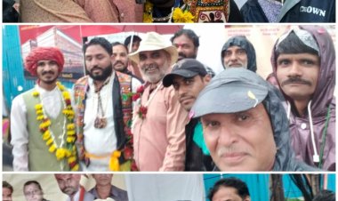  नमो ग्रुप द्वारा विश्व आदिवासी दिवस पर  आदिवासी समाज द्वारा निकाली गई  रैली का भव्य स्वागत किया गया।