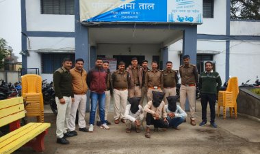 ताल थाना पुलिस ने मादक पदार्थ के साथ तीन युवकों को पकड़ा