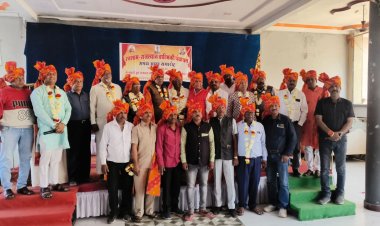 रतलाम राजस्थान वाल्मीकि पंचायत का शपथ ग्रहण समारोह सम्पन् । 