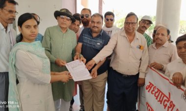 मध्यप्रदेश श्रमजीवी पत्रकार संघ ने रैली निकालकर मुख्य मंत्री के नाम कलेक्टर को दिया ज्ञापन 