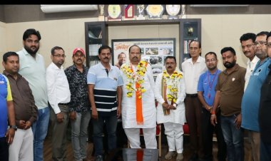 खेल संगठनों ने कैबिनेट मंत्री चेतन्य काश्यप का स्वागत कर जताया आभार