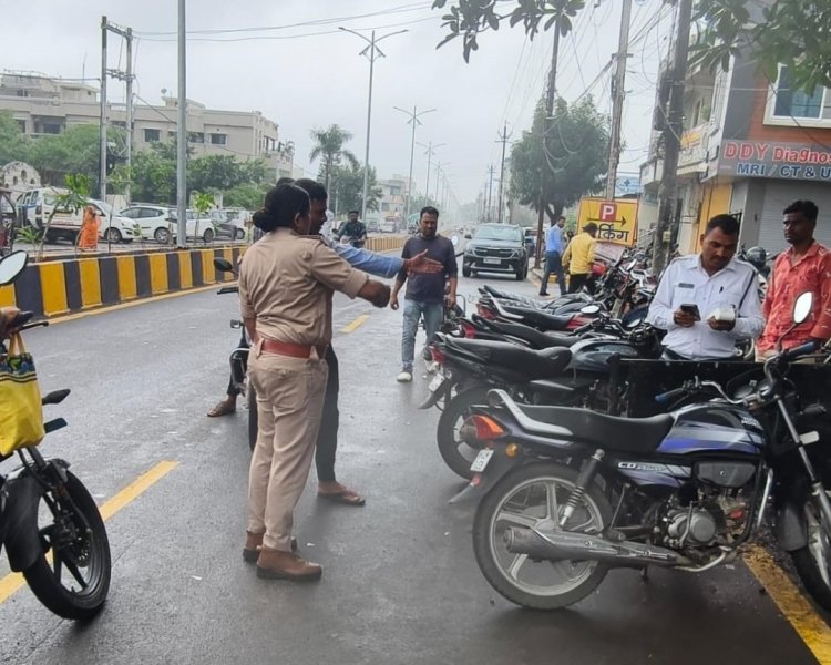 शहर के बाजार में यातयात व्यवस्था एवं रुट डायवर्शन प्लान 25 से 