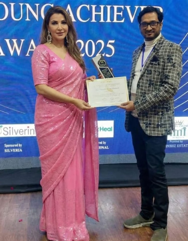 युवा शिक्षाविद् डॉ. मिलिन गाँधी को मिला 'बेस्ट यंग प्रिंसिपल-2025' का अवार्ड