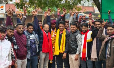 इन्द्रावलखुर्द में विधायक समर्थित राकेश डामोर की जीत, समर्थकों में जश्न का माहौल