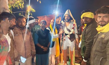 आखिरकार विधायक ने करवा दी टंटिया भील   की  प्रतिमा स्थापित