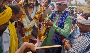 राजापुरा में दस टन की मूर्ति का अनावरण